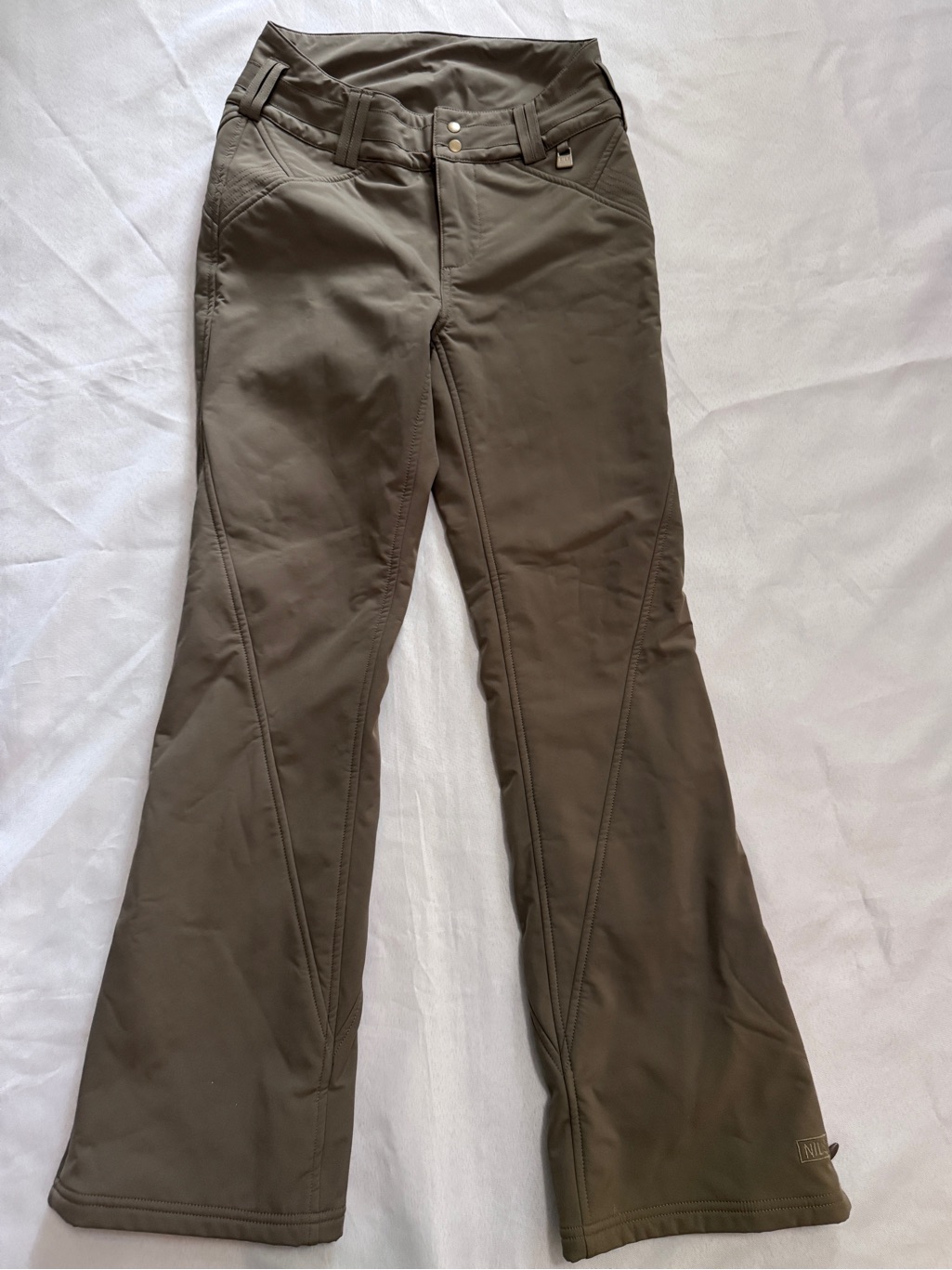 Nils Olive Green Flared Snow Ski Pants Size 4